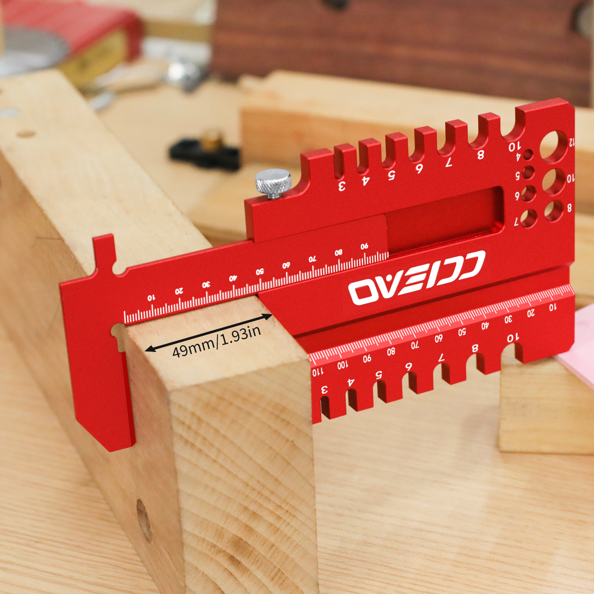 Woodworking And Carpentry - Woodworking Multi-Function Measuring Ruler, Aluminum Alloy