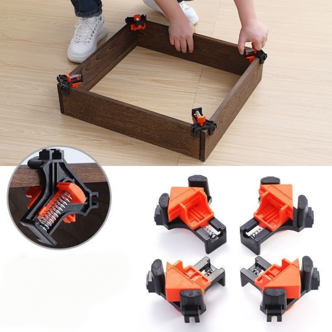 Woodworking Groove - 4pcs 90° Right Angle Clamp Fixing