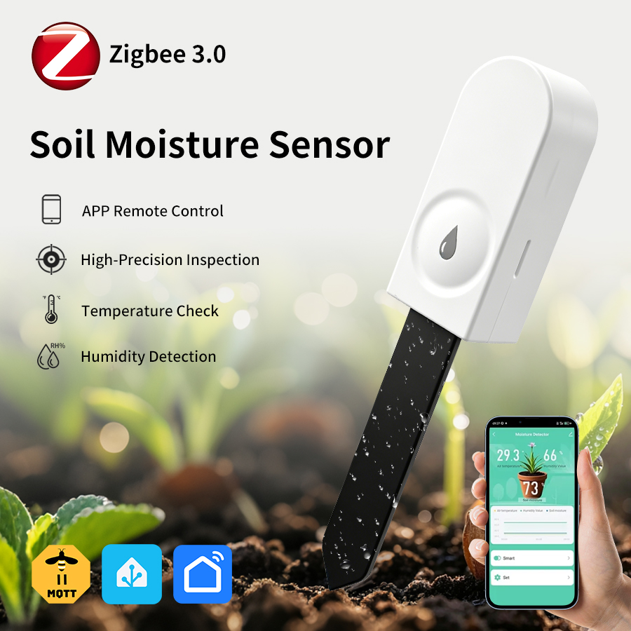 Woodworking App - Tuya Zigbee3.0 Soil Moisture Sensor Temperature