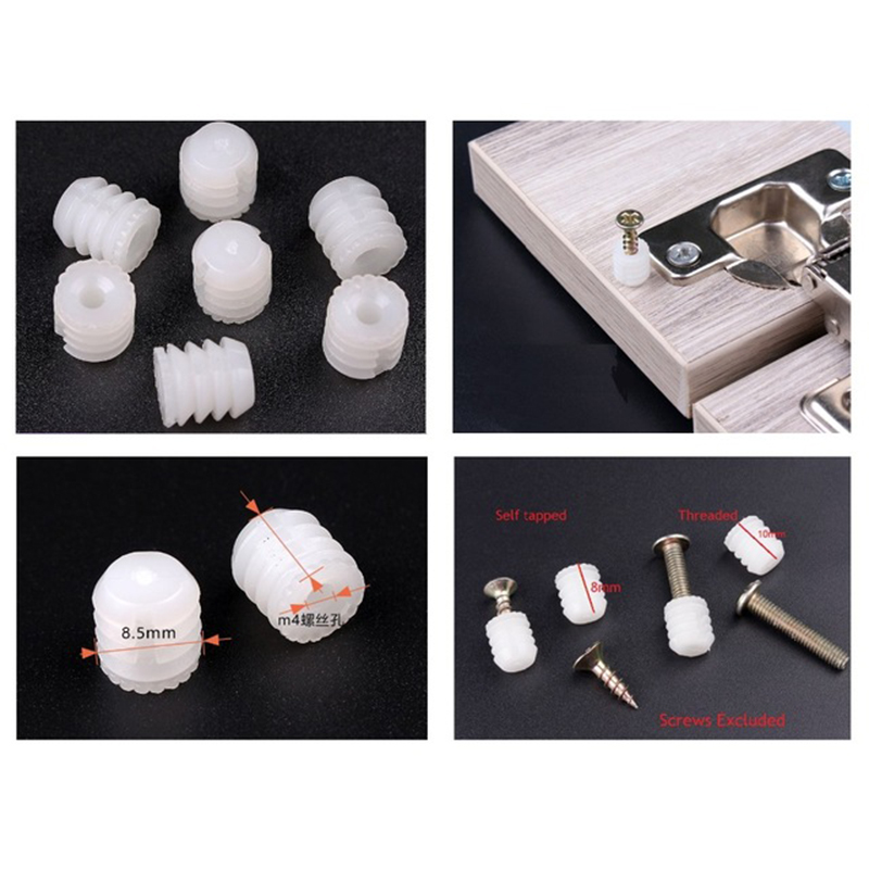 Woodworking Youtube Free - 1000Pcs/Lot M4 Nylon Nut anchor tube