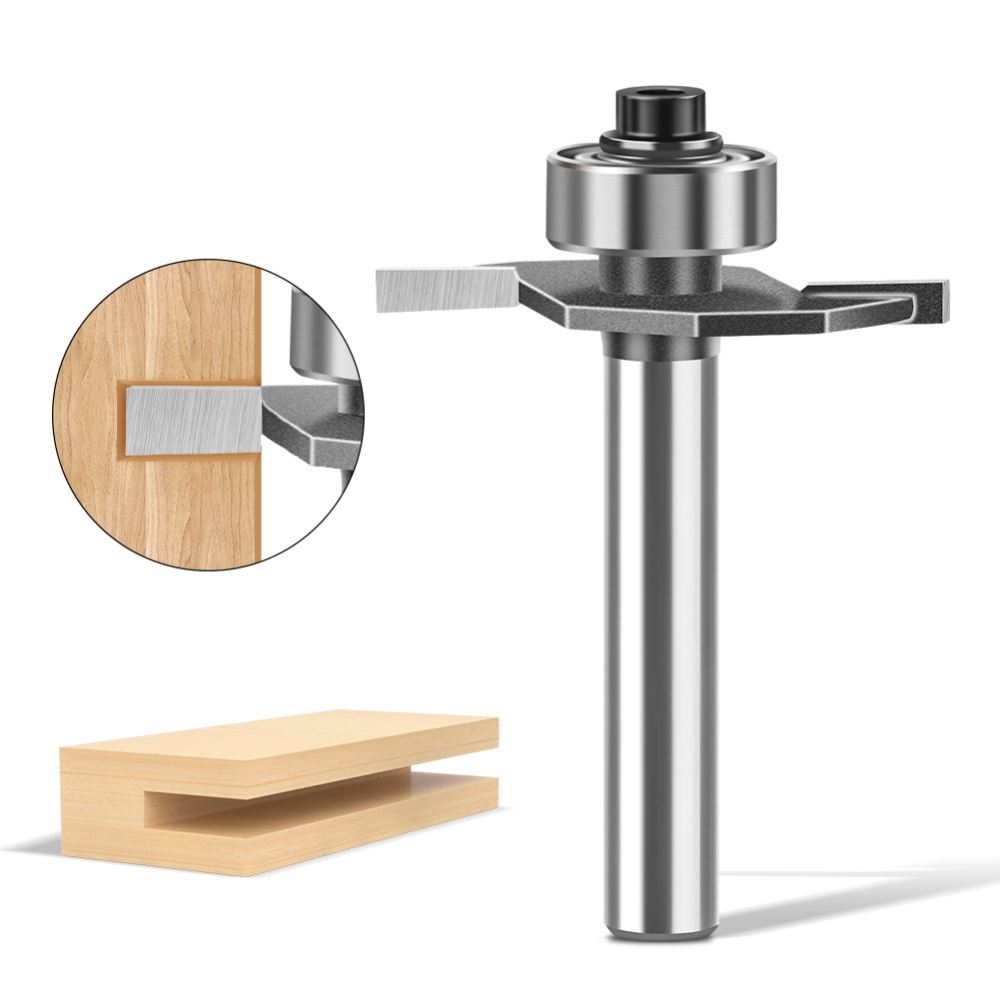 Woodworking Groove - 1/4-1/2 Handle Ball Bearing T-shaped Thin
