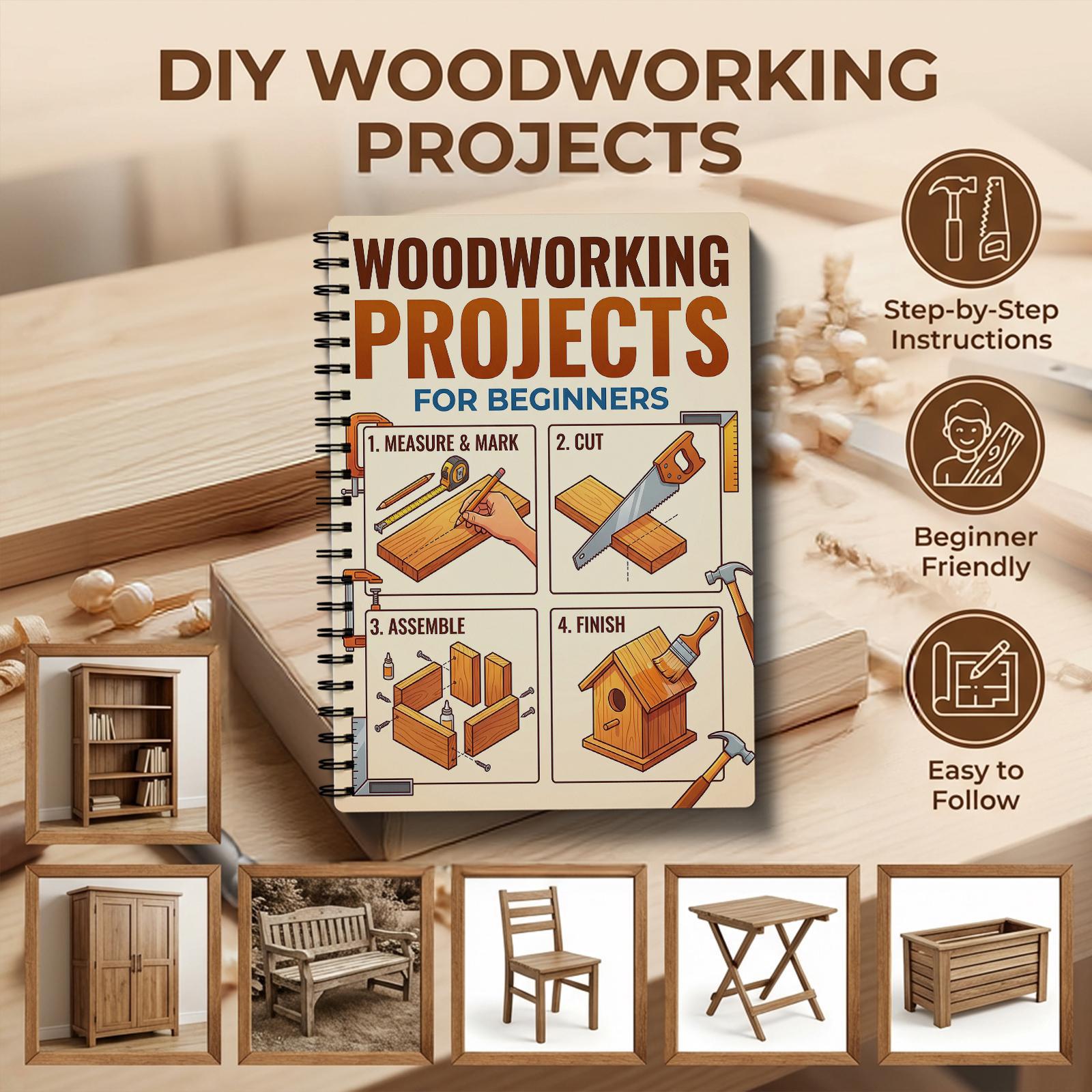 Woodworking Plans - Woodworking Book for Beginners Simple Practical