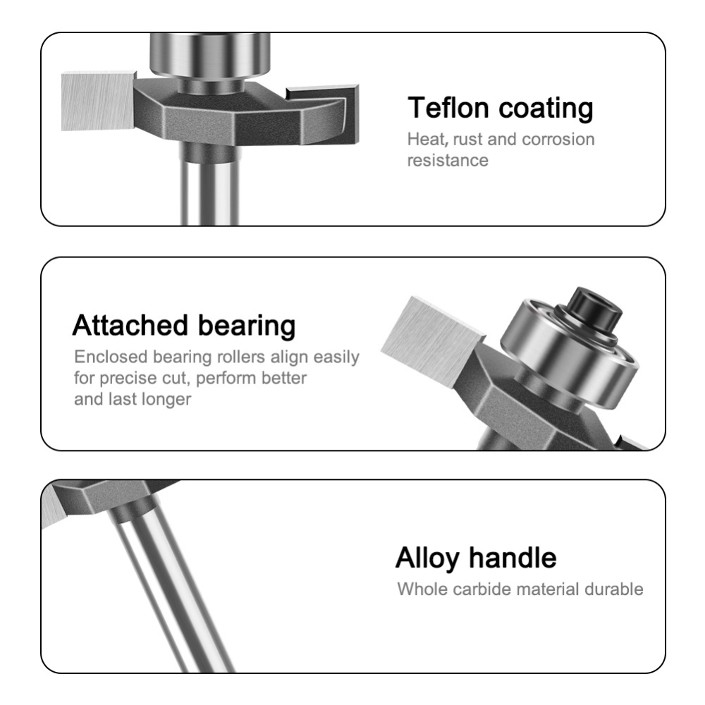 1/4-1/2 Handle Ball Bearing T- - огляд і ціна Woodworking Groove