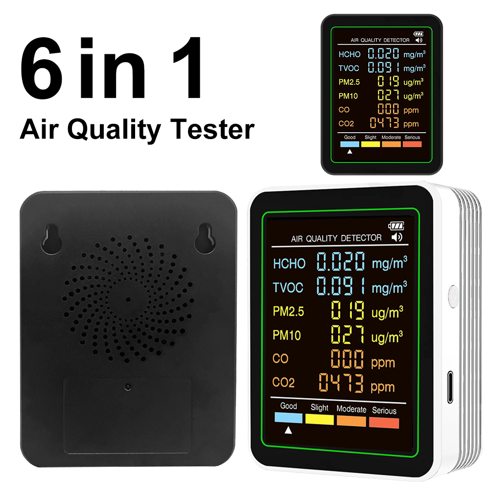 6in1 Air Quality Detector Test - огляд і ціна Woodworking App