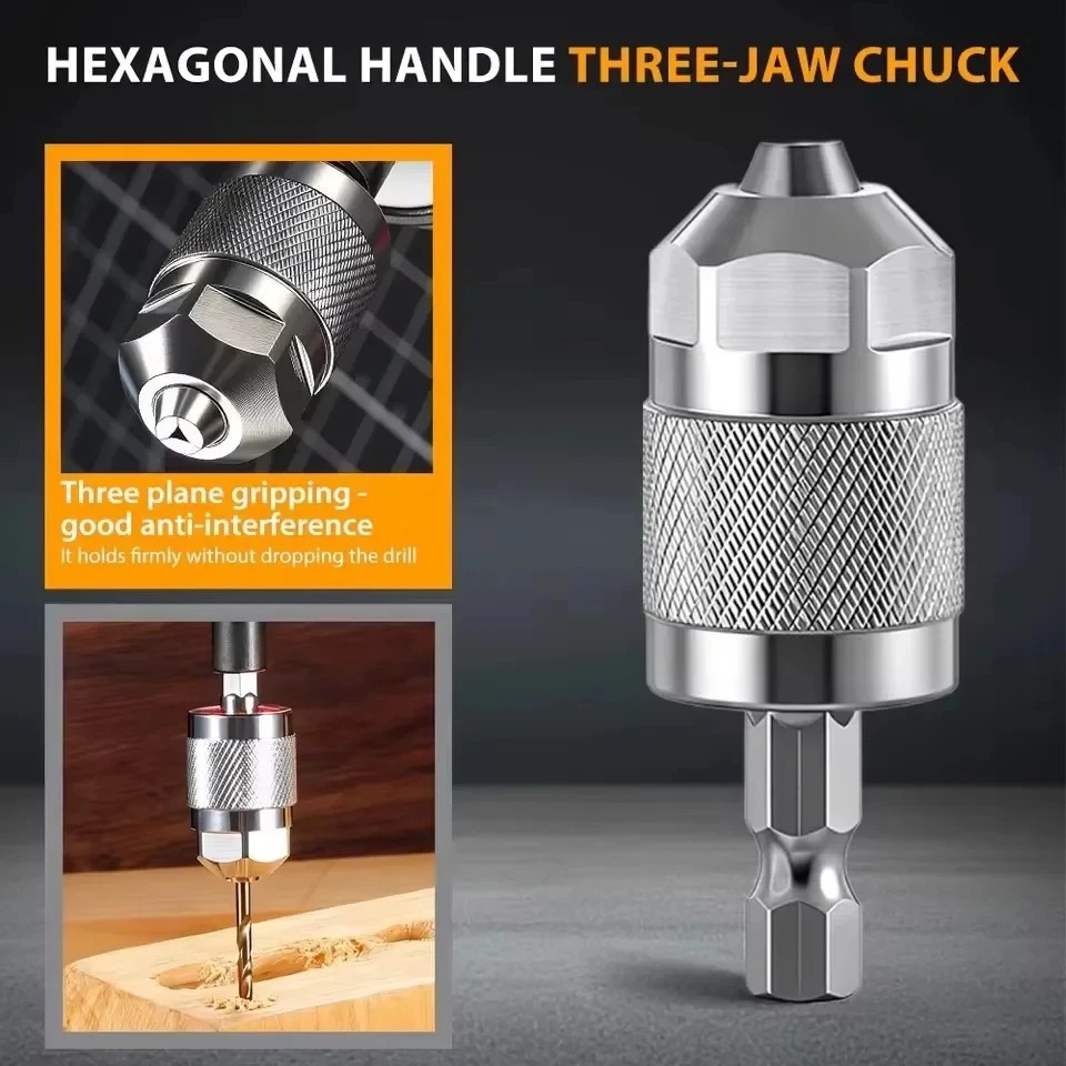 3-Jaw Keyless Drill Chuck Adap - огляд і ціна Woodworking Power Tools